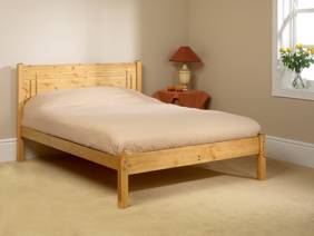 Friendship Mill Vegas Pine Wooden Bed Frame1