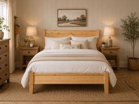 Friendship Mill Coniston Pine Low End Wooden Bed Frame2
