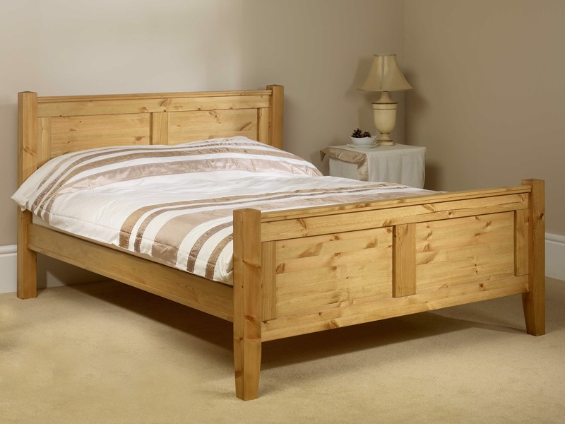 Friendship Mill Coniston Pine High End Wooden Small Double Bed Frame1