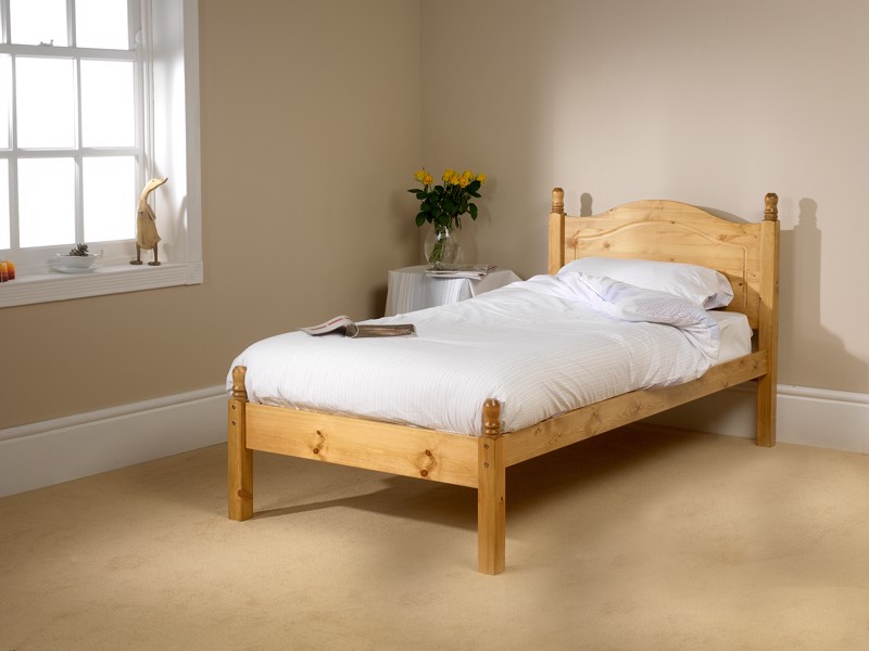 Friendship Mill Orlando Pine Low End Wooden Small Double Bed Frame2