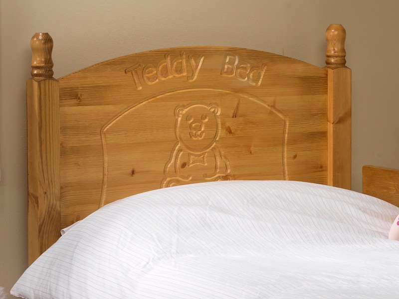 Friendship Mill Teddy Pine Wooden Small Single Childrens Bed2