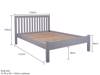Land Of Beds Rio Grey Wooden Bed Frame7