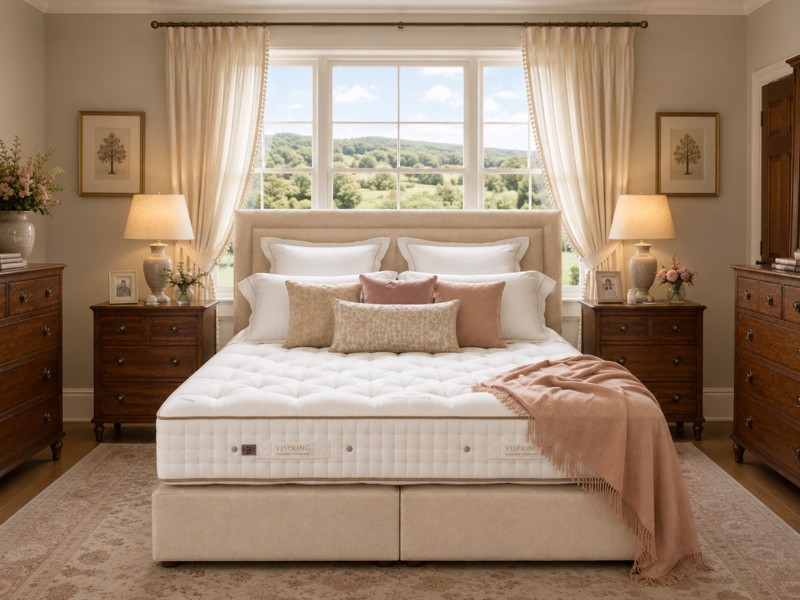 Vispring Tiara Superb Super King Size Zip & Link Divan Bed2