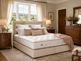 Vispring Tiara Superb Super King Size Zip & Link Divan Bed1