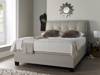 Land Of Beds Kennedy Oatmeal Fabric Ottoman Bed1