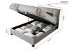 Land Of Beds Kennedy Oatmeal Fabric Ottoman Bed5