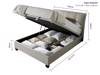 Land Of Beds Kennedy Oatmeal Fabric Ottoman Bed8