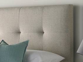 Land Of Beds Jefferson Oatmeal Fabric Ottoman Bed2