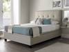 Land Of Beds Jefferson Oatmeal Fabric Super King Size Ottoman Bed1