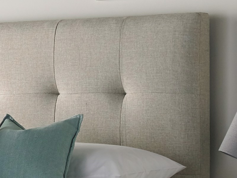 Land Of Beds Jefferson Oatmeal Fabric Ottoman Bed3