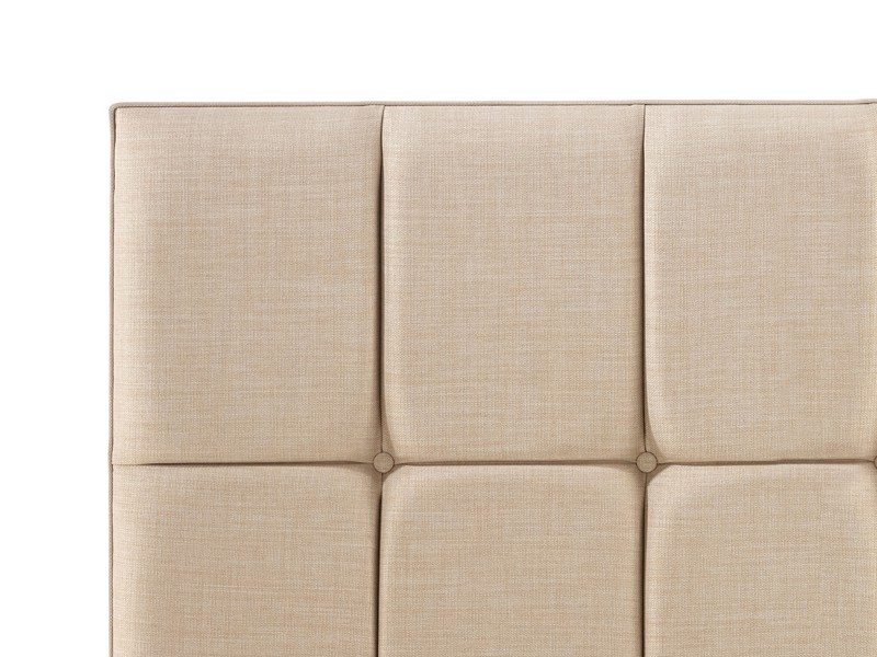 Relyon Small Single Size - CLEARANCE - Ex-Display Champagne Fabric Contemporary Floor Standing Headboard2