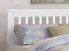 Land Of Beds Pentre Fixed Drawer White Wooden Double Bed Frame2