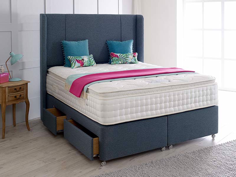 Healthbeds Dreamworld Blenheim 3200 Box Pillow Top Super King Size Divan Bed1