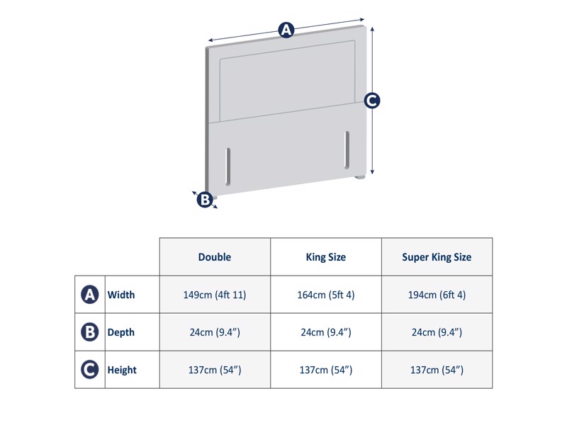 Silentnight Falcon Double Headboard5