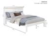 Land Of Beds Winton White Wooden Bed Frame5