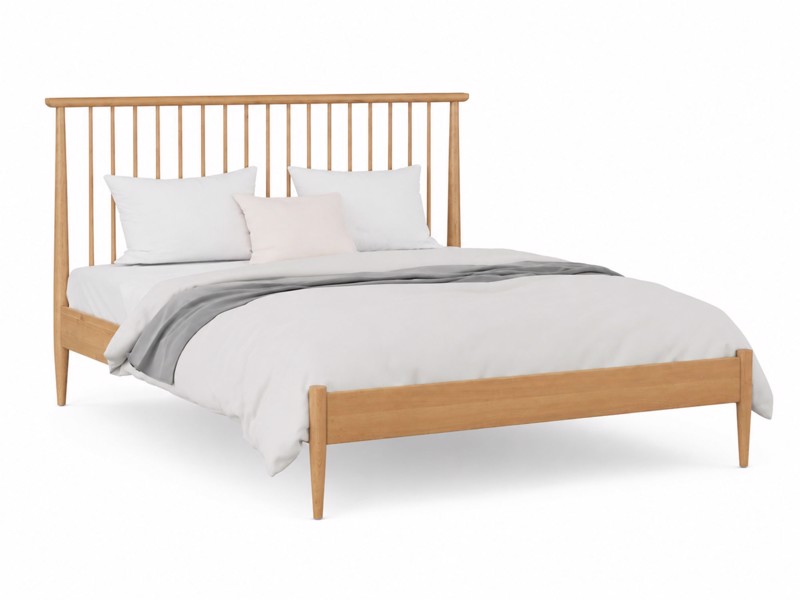 Land Of Beds Penrith Oak Wooden Bed Frame5