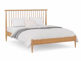 Land Of Beds Penrith Oak Wooden Bed Frame5