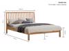 Land Of Beds Gosford Oak Wooden Bed Frame5