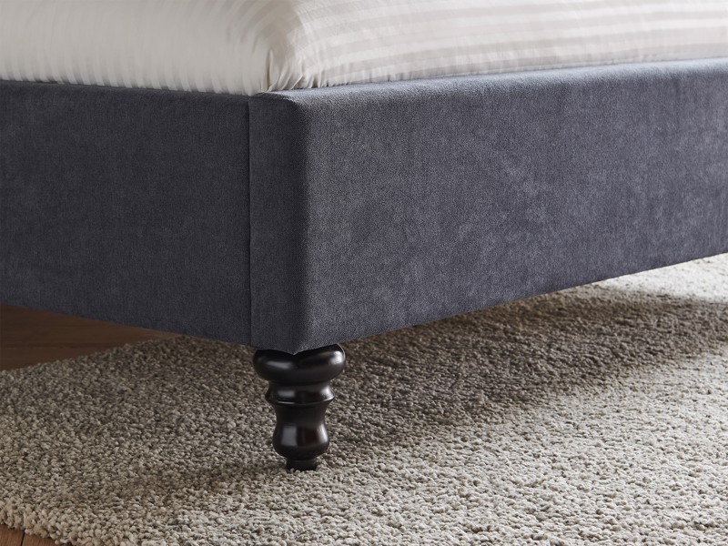 Land Of Beds Bridgerton Dark Grey Fabric Bed Frame5