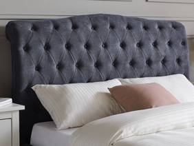 Land Of Beds Bridgerton Dark Grey Fabric Bed Frame3