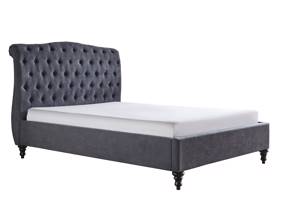 Land Of Beds Bridgerton Dark Grey Fabric Bed Frame4
