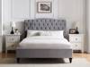 Land Of Beds Bridgerton Light Grey Fabric Bed Frame3