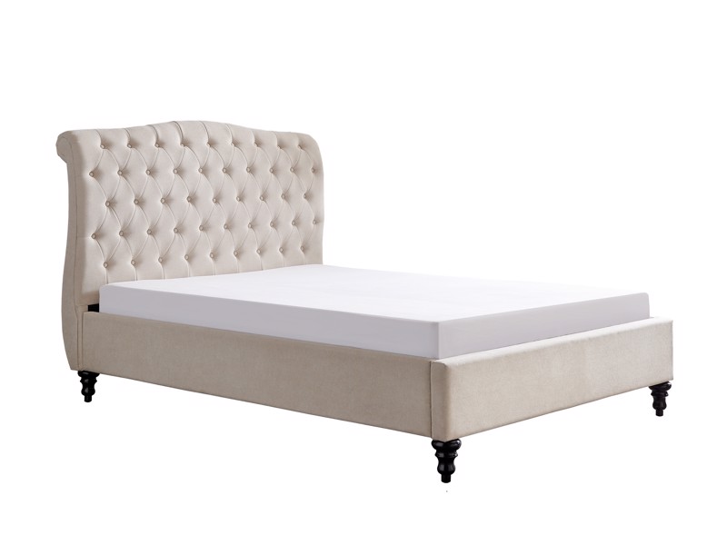 Land Of Beds Bridgerton Natural Fabric Bed Frame4