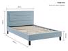 Land Of Beds Danbury Blue Fabric Single Childrens Bed6