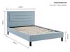 Land Of Beds Danbury Blue Fabric Single Childrens Bed7
