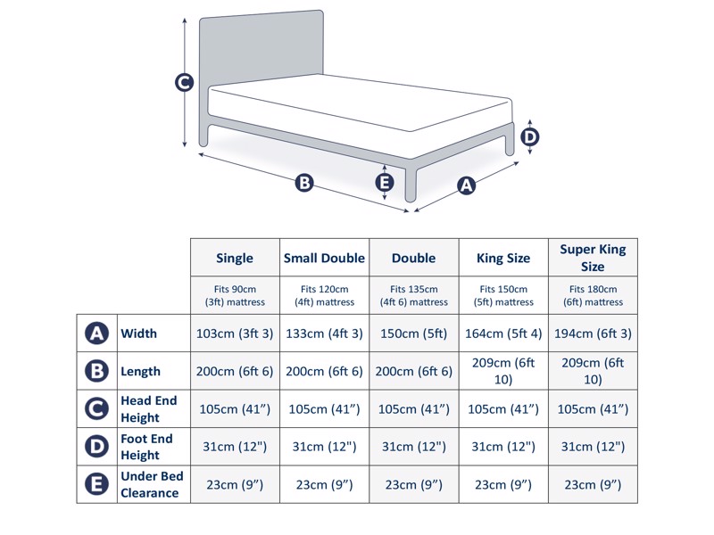Land Of Beds Cobar Oak Wooden Bed Frame4