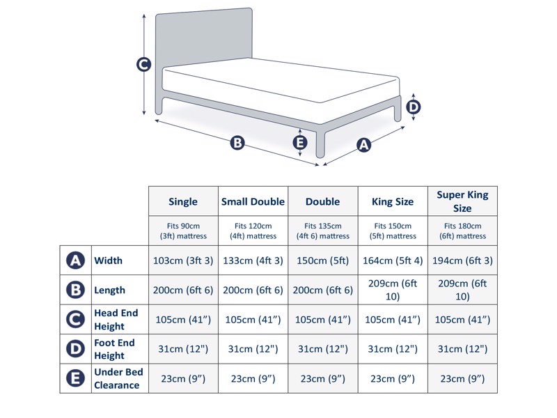 Land Of Beds Cobar Oak Wooden Double Bed Frame4