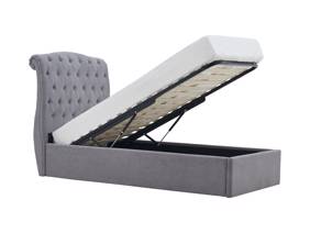 Land Of Beds Bridgerton Light Grey Fabric Ottoman Bed6