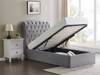 Land Of Beds Bridgerton Light Grey Fabric Ottoman Bed2