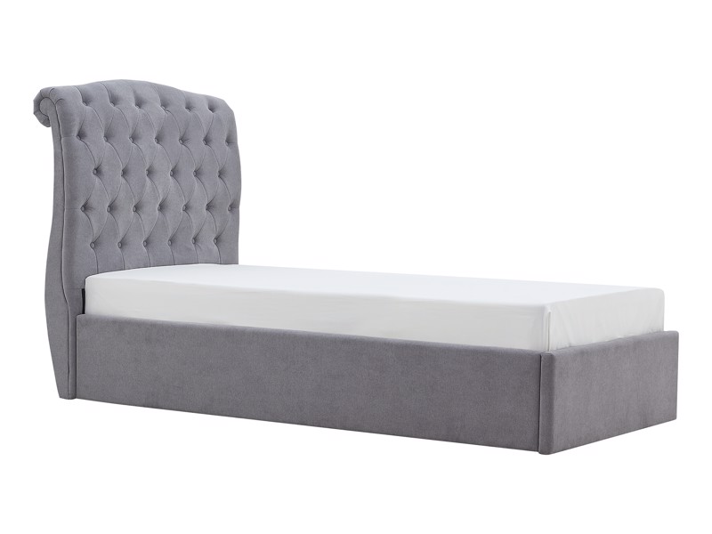 Land Of Beds Bridgerton Light Grey Fabric Ottoman Bed4