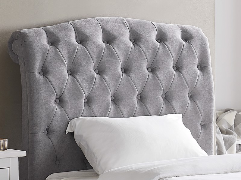 Land Of Beds Bridgerton Light Grey Fabric Ottoman Bed5
