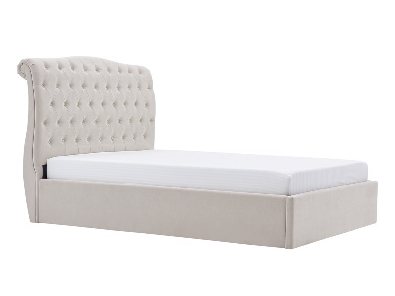 Land Of Beds Bridgerton Natural Fabric Ottoman Bed4