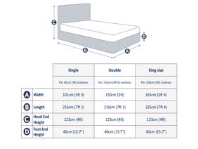 Land Of Beds Bridgerton Natural Fabric Ottoman Bed6