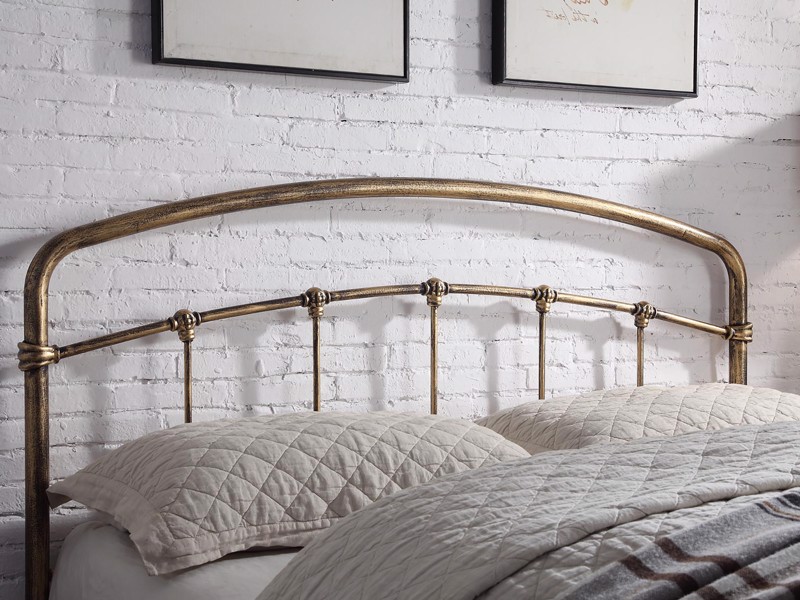 Land Of Beds Perth Antique Bronze Metal Double Bed Frame2
