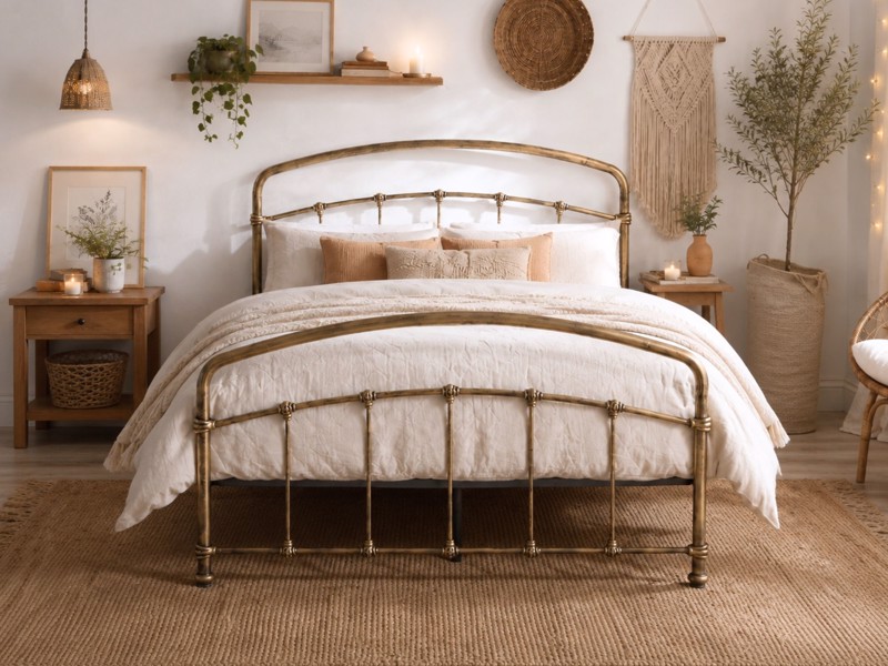Land Of Beds Perth Antique Bronze Metal Bed Frame2