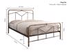 Land Of Beds Stanley Antique Bronze Metal Double Bed Frame8