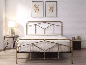 Land Of Beds Stanley Antique Bronze Metal Bed Frame2