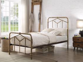 Land Of Beds Stanley Antique Bronze Metal Bed Frame4