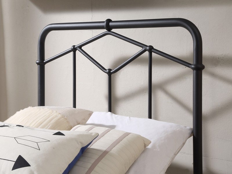 Land Of Beds Stanley Black Metal Bed Frame3