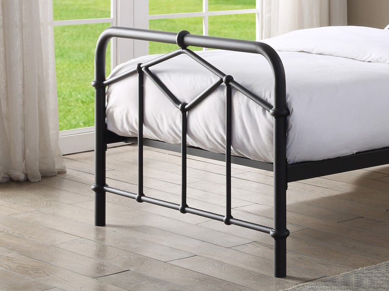 Land Of Beds Stanley Black Metal Bed Frame5
