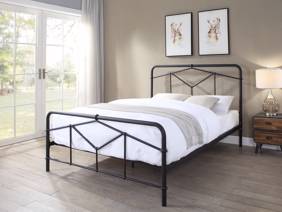 Land Of Beds Stanley Black Metal Bed Frame1