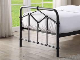 Land Of Beds Stanley Black Metal Bed Frame4