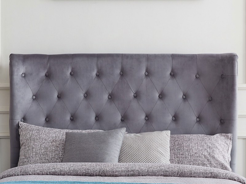 Land Of Beds Sunbury Grey Fabric Ottoman Bed4