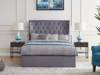 Land Of Beds Sunbury Grey Fabric Ottoman Bed3