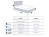 Land Of Beds Sunbury Grey Fabric Ottoman Bed5