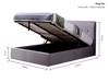 Land Of Beds Melbourne Grey Fabric Ottoman Bed6